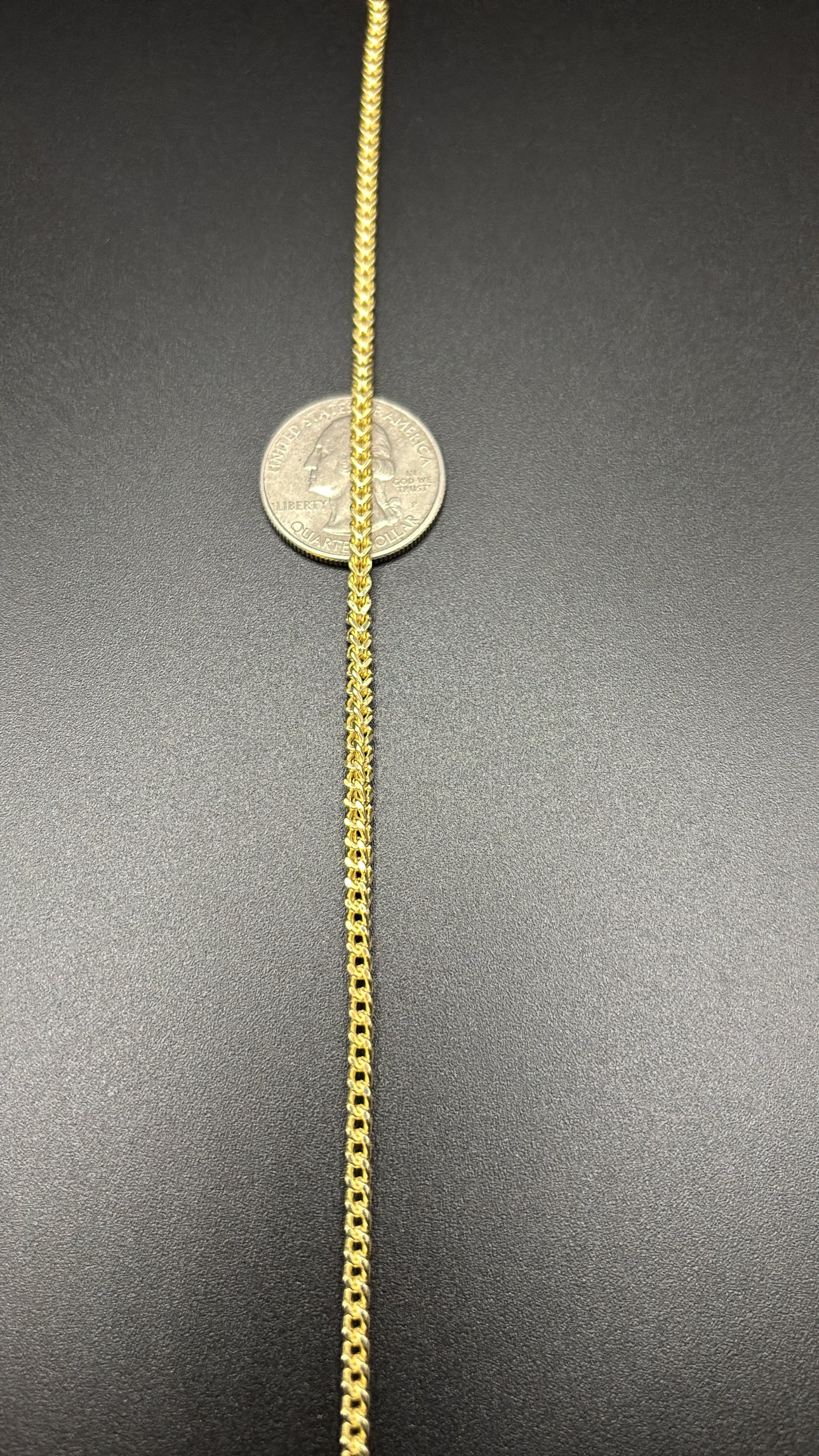 10k Real Gold 3mm Franco Chain