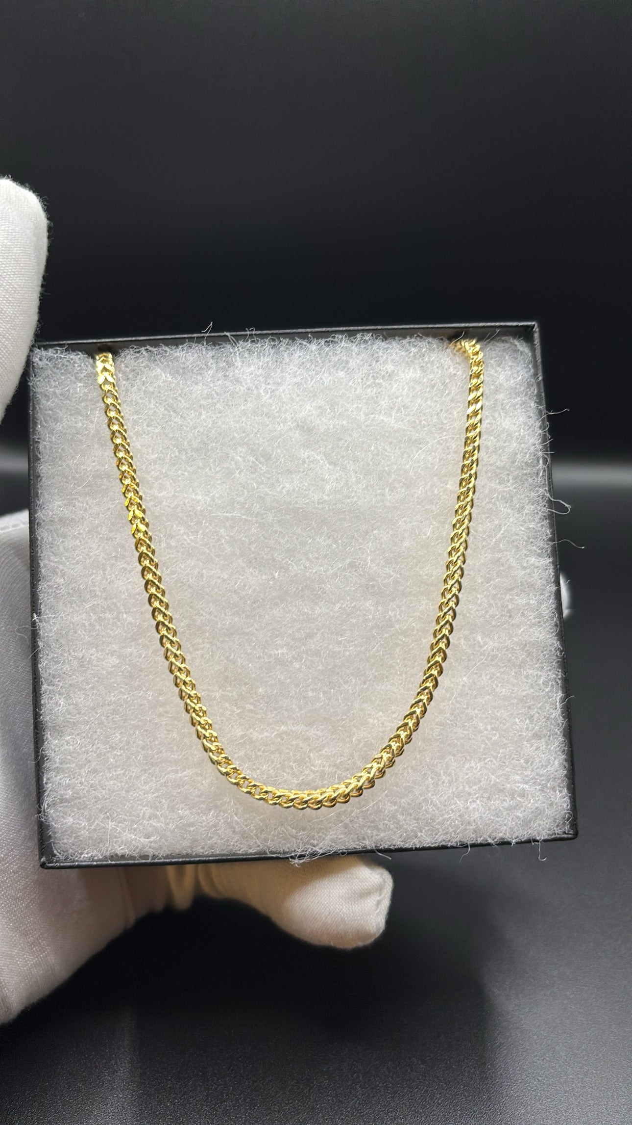 10k Real Gold 3mm Franco Chain