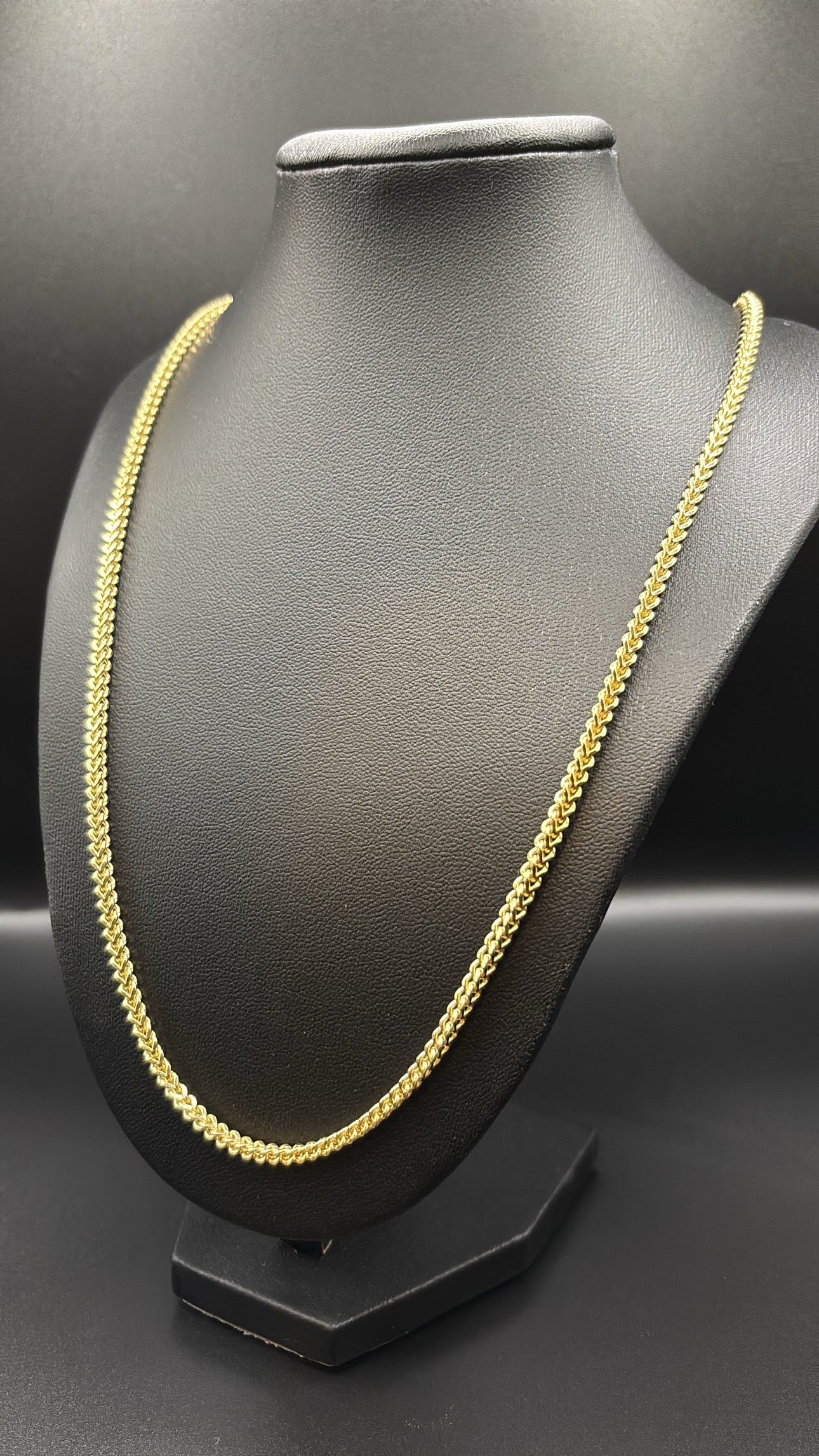 10k Real Gold 3mm Franco Chain