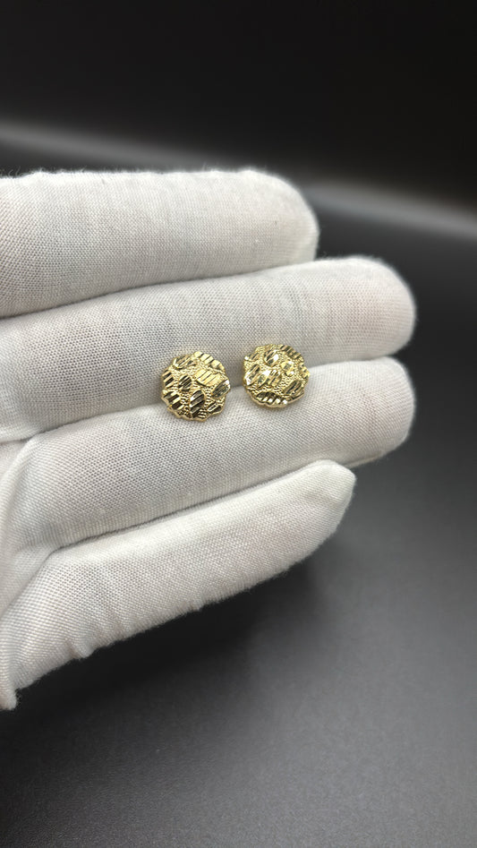 10k gold nugget Stud Earrings
