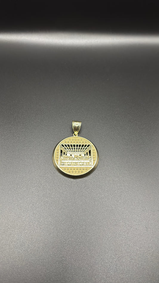 10k Real Gold Last Supper Pendant