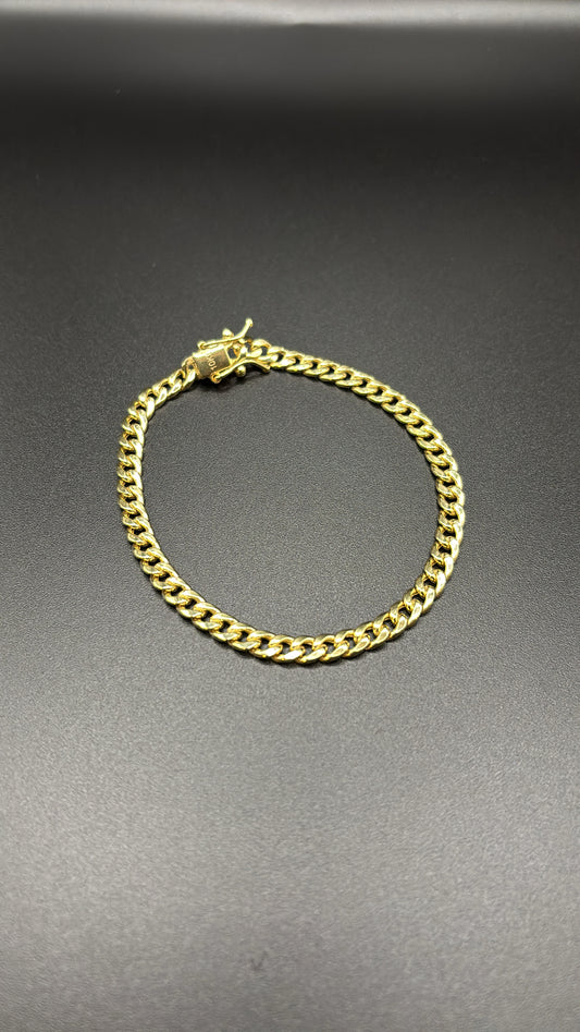 10k Real Gold Italian Miami Cuban Bracelet